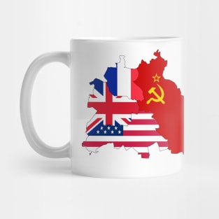 berlin east west flag Mug